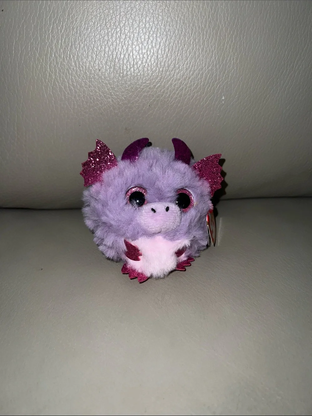 Plush Lavender Mini Dragon Pet Toy - Soft Purple Plush